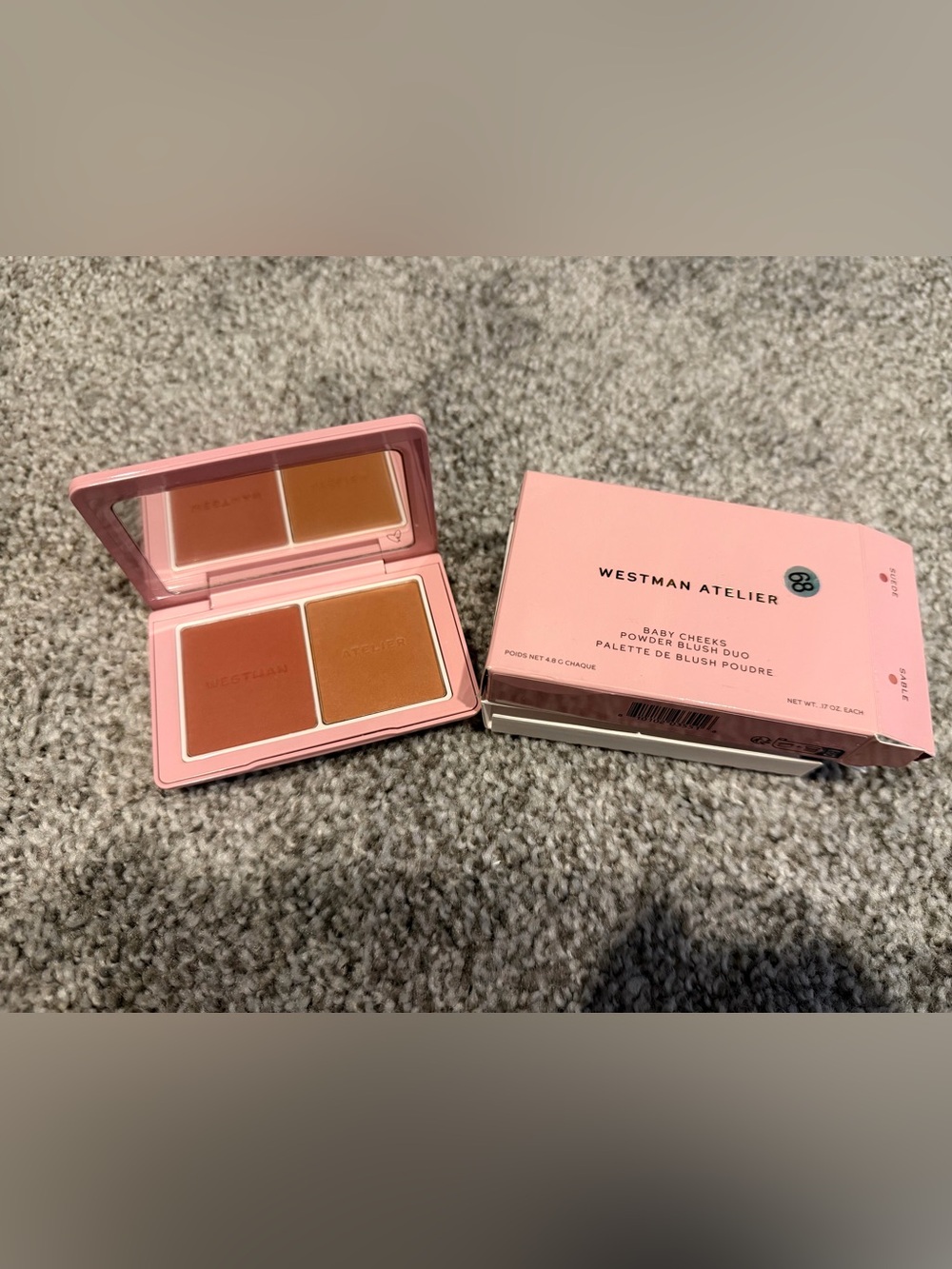 Westman Atelier Baby Cheeks Powder Blush Duo Suede/Sable